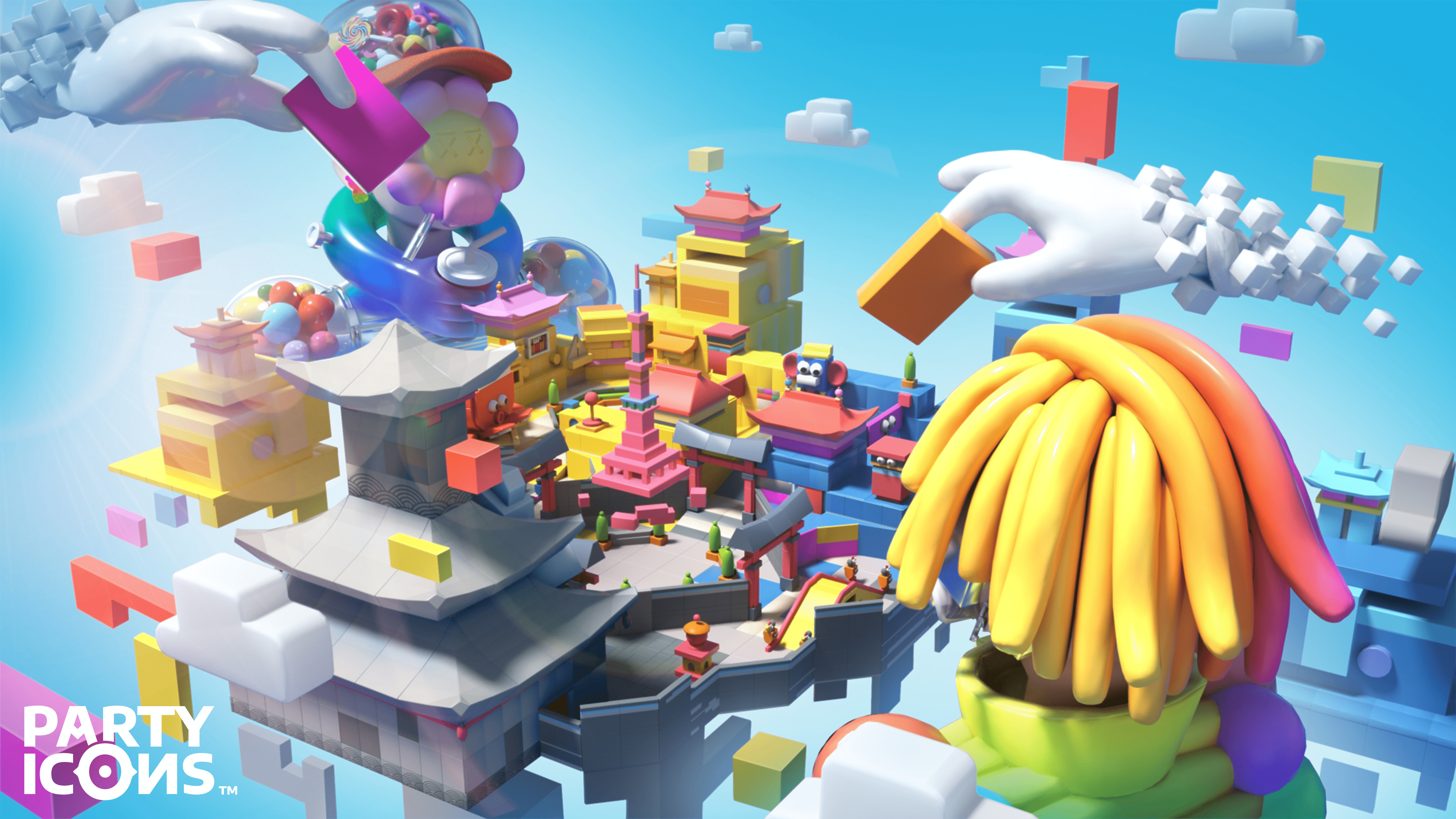 FreeNFT's tweet card. Sign up for Party Icons NOW and use code 9M4MKAXW to receive your Mirpass.