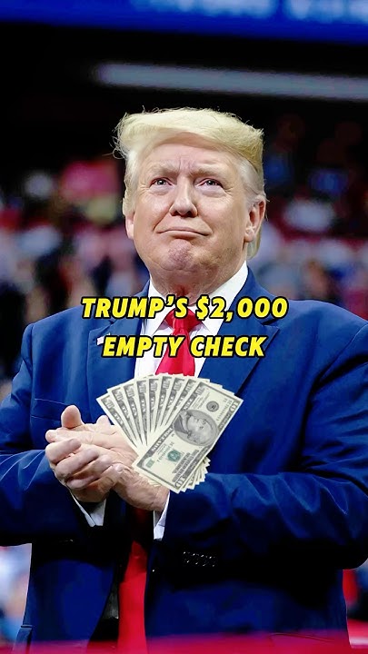 JoshInbox's tweet card. Trump’s $2000 empty check #story #shortvideo #celebrity #actress...