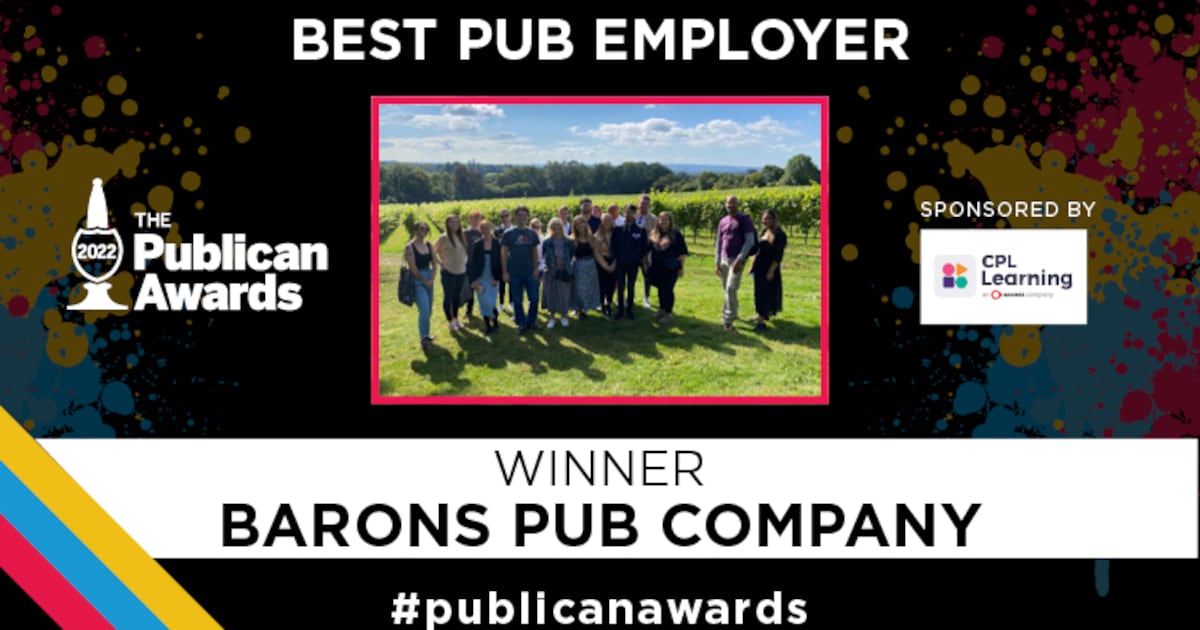 morningad's tweet card. With an estate of over 11 sites, Barons Pub Company recognises that its real assets are the people running those sites.