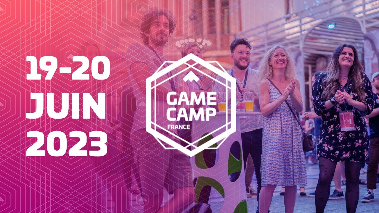 GameCampFrance's tweet card. Teaser Game Camp France 2023