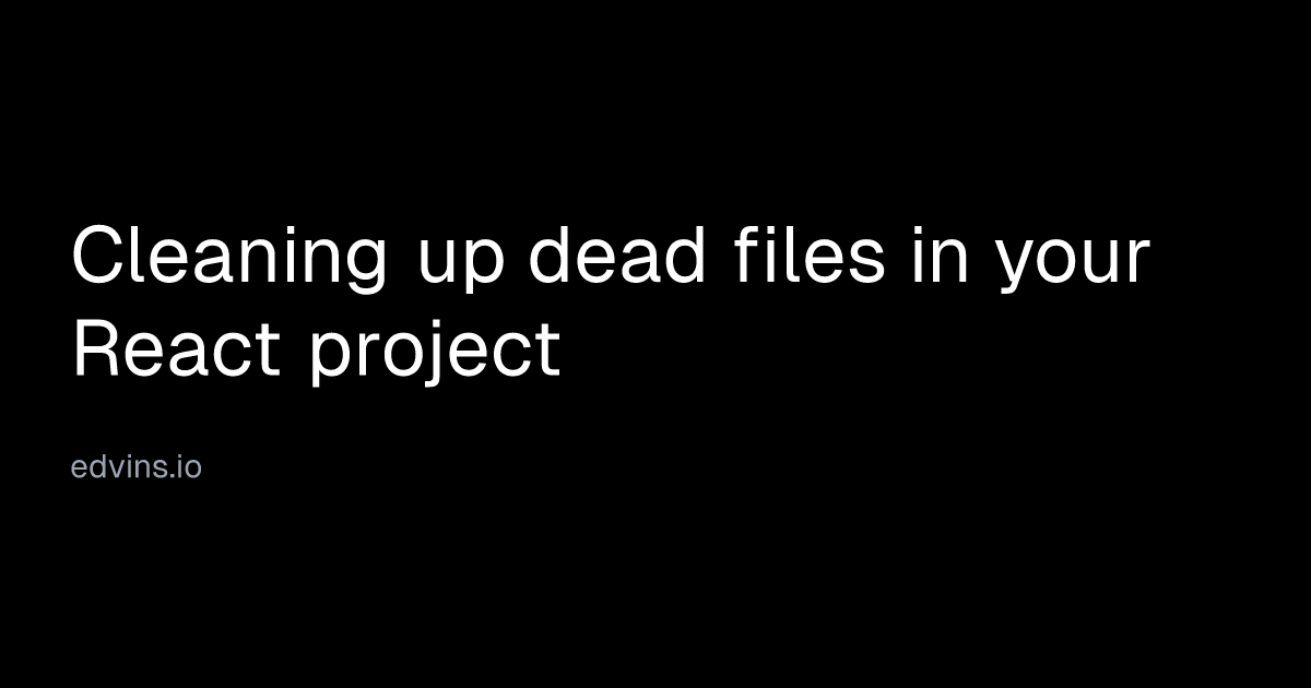 react_geek's tweet card. Learn how to identify and remove unused files in your React codebase with tools like knip. Simplify your project and improve maintainability