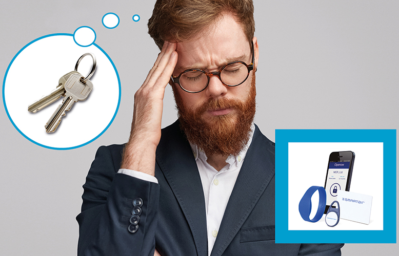 AMCSecurity's tweet card. Switching to electronic access control and digital keys can make life much easier for businesses, compared to regularly changing physical office locks, argues Assa Abloy.