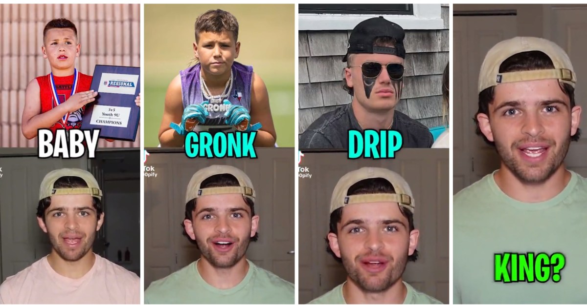 SBNation's tweet card. Is Baby Gronk the new Drip King, or is he just getting rizzed up by Livvy?
