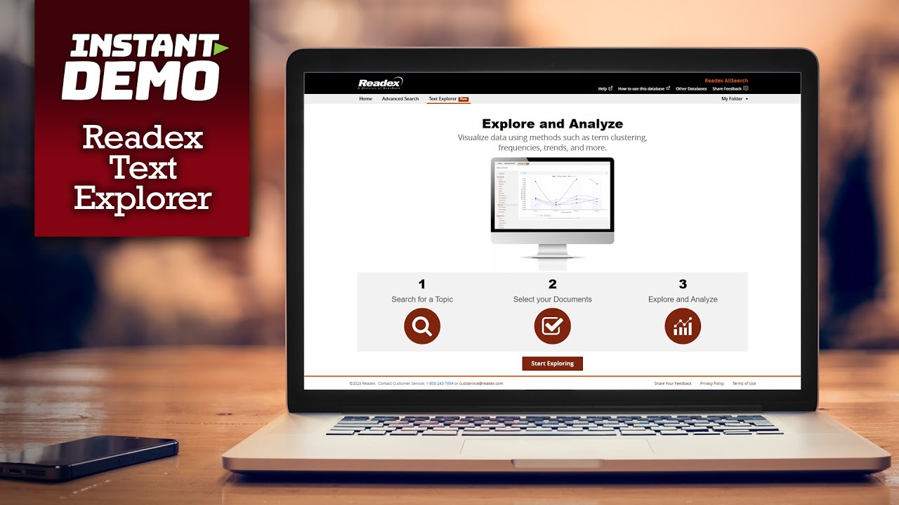 Readex's tweet card. Discovering Historical Text and Data Trends with Readex Text Explorer