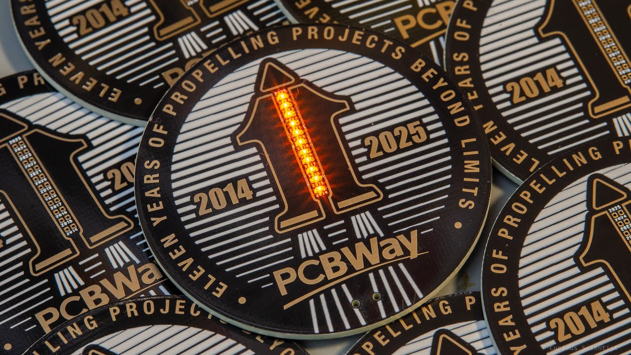 perezbonyovanni's tweet card. Assembling the PCBWay's 11th anniversary PCB badge