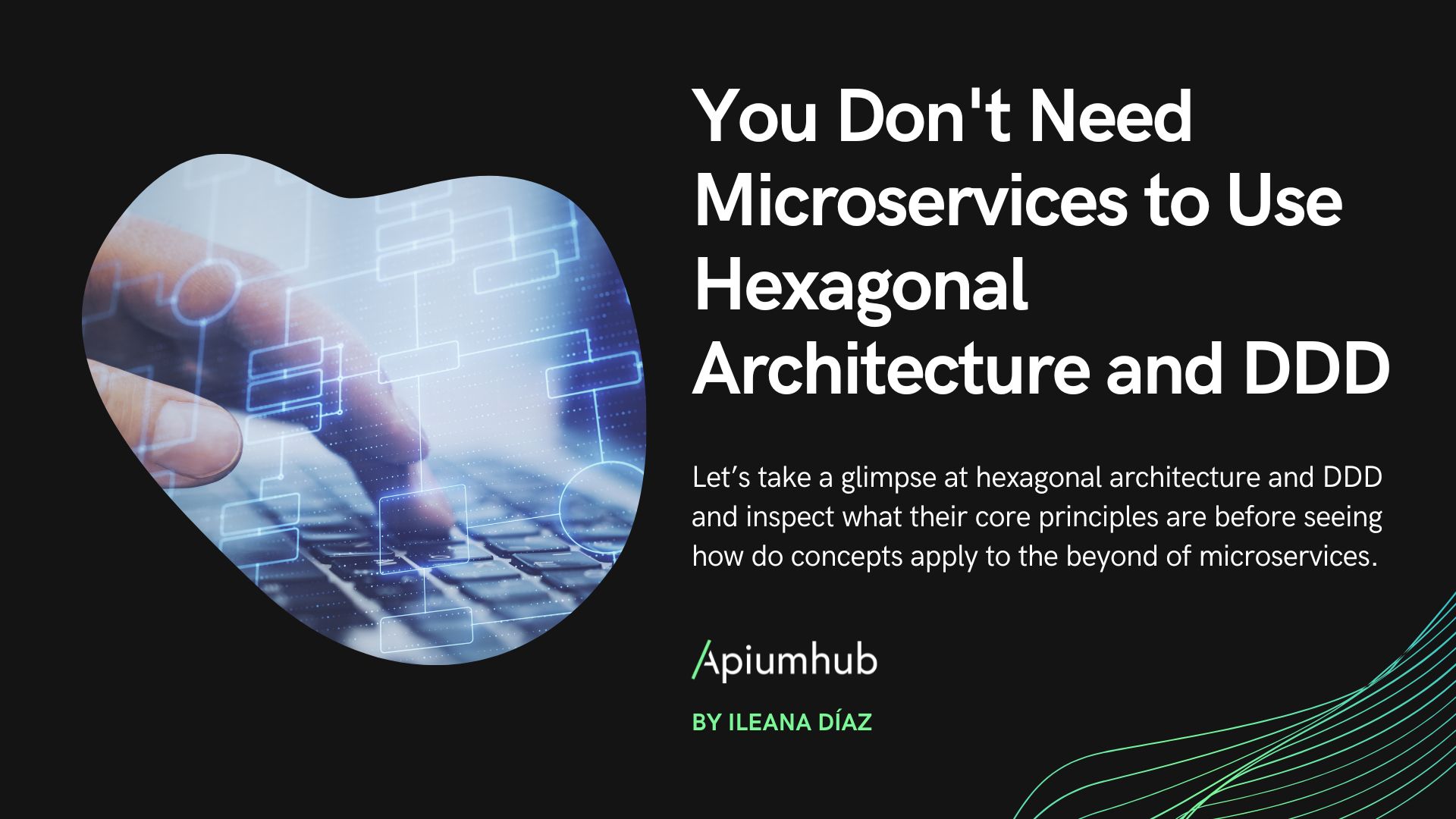 DeepEngineerHub's tweet card. In the software development field, microservices, hexagonal architecture and DDD (Domain Driven Design) are the most popular topics.