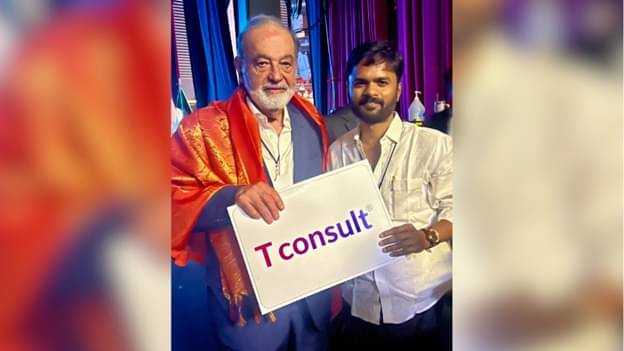 SundeepMakthala's tweet card. Carlos Slim, a telecommunications magnate with vast global experience, expressed keen interest in TConsult’s Global Investor Pool, an initiative designed to attract foreign investments into India