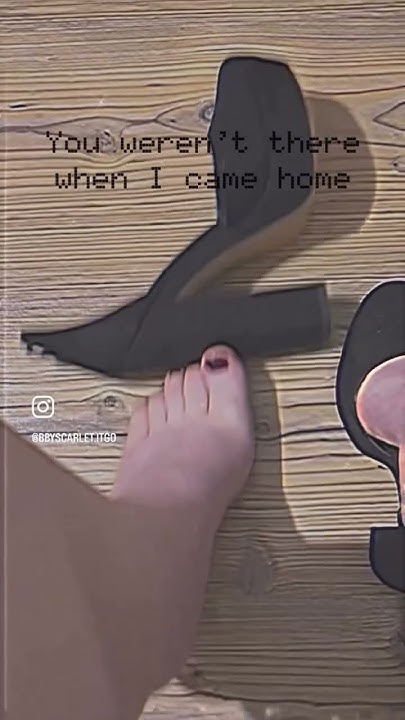 bbyscarletitgo's tweet card. After Dark & high heels on wood