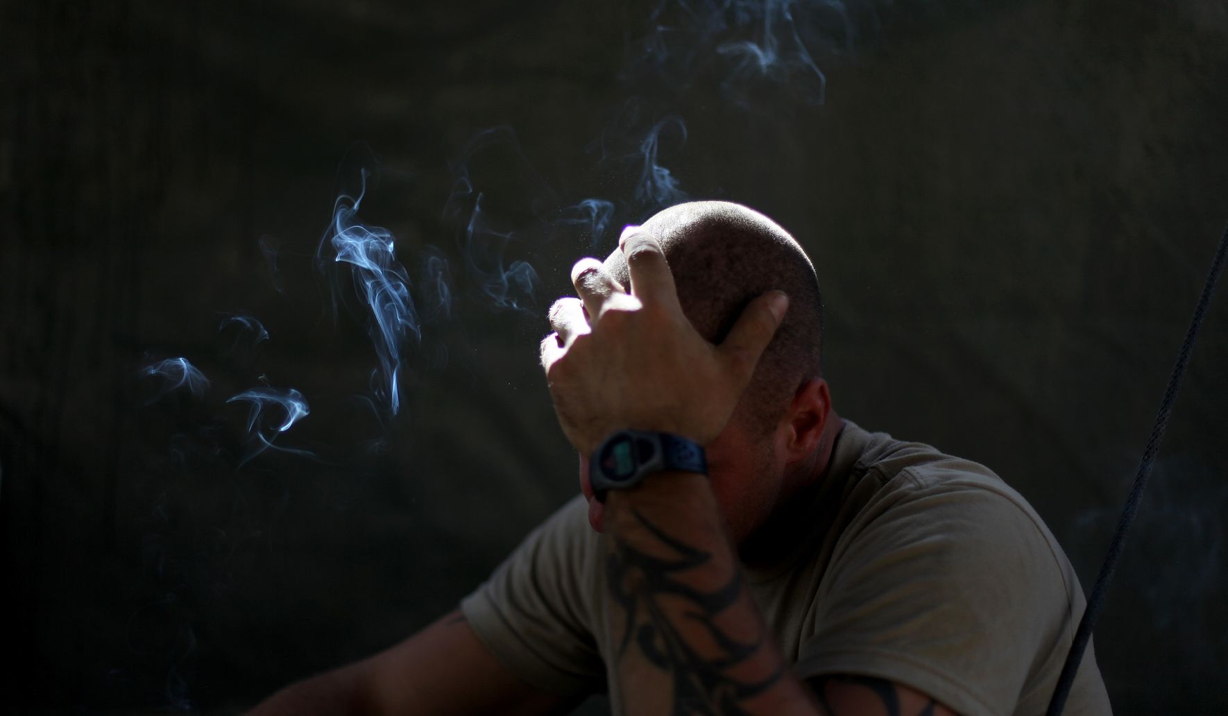 TraumaAddiction's tweet card. Sean Azzariti, a former corporal in the Marines, says medical marijuana saved his life. Mr. Azzariti said marijuana helped calm him and stopped his nightmares. He thinks other veterans should have the