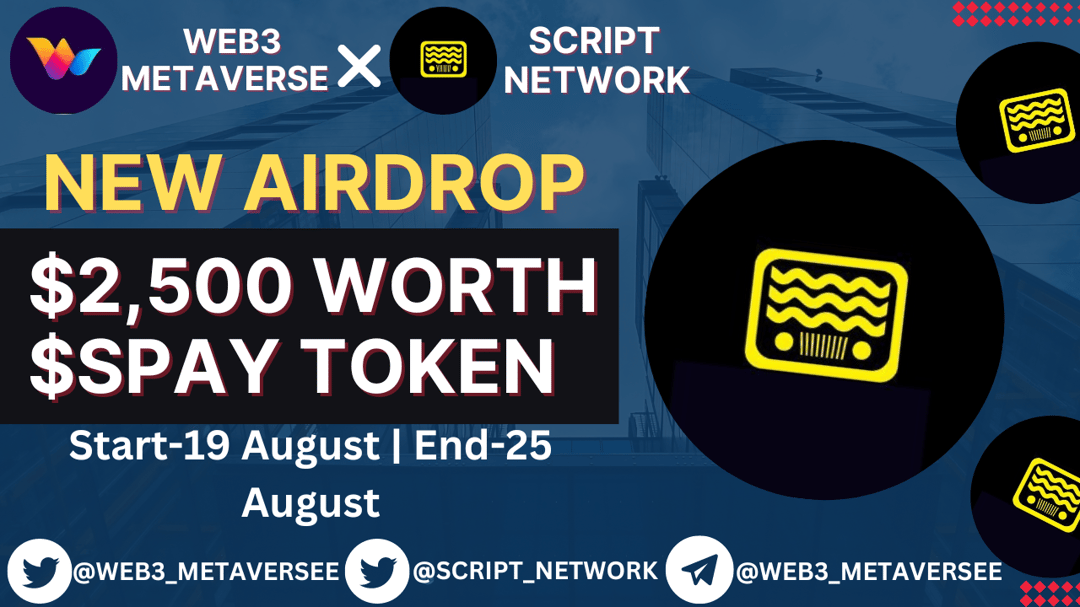web3cryptoo's tweet card. 🤝 🤝 Monstopia is Giving away $2,500 Worth $SPAY Token For Airdrop Don't miss the chance to win! 🤝 🎁 Prize Pool:- $2,500 Worth $SPAY Token Giveaway 🎟️ Prize Distribution:- 🥇 Rank 1 - 20 Top Refs...