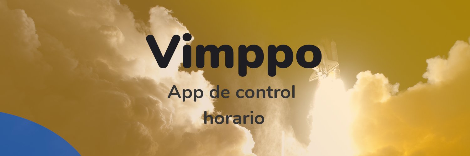 Vimppo_app's tweet card. La app para fichar Vimppo ya está disponible para su descarga en Play Store. Tendrás un control horario con ubicación, fotografía y control de gastos.