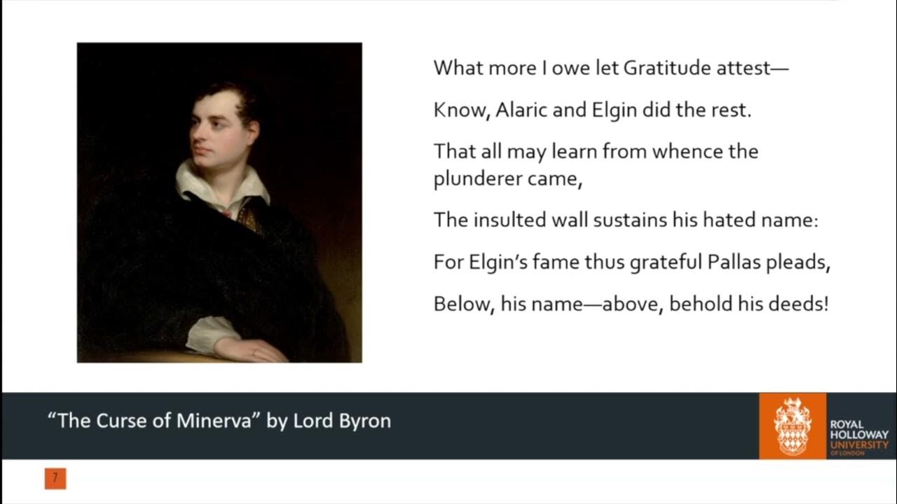 ClassicsRHUL's tweet card. Dabis Lecture (2024): Angelos Chaniotis - The Elgin Marbles, Stern's...