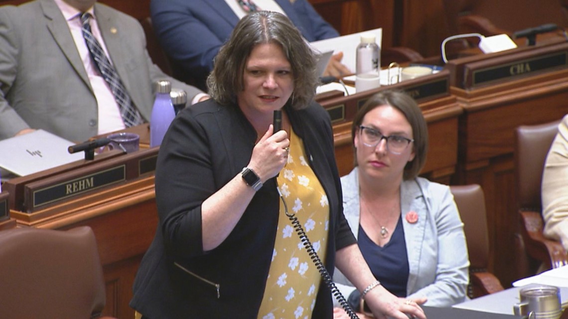 kare11's tweet card. The bill will increase state aid to schools by 4% next year, 2% the year afterward.