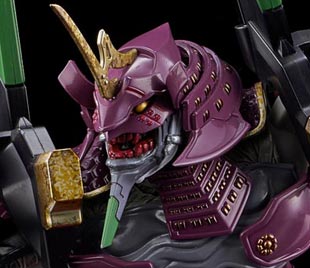 hide_loopcube's tweet card. エヴァンゲリオン×岡崎能士　汎用人型合戦兵器 武者初号機、出陣！ フィギュアオリジナル企画、襲来！ あの「エヴァンゲリオン初号機」が、『アフロサムライ』などで知られるイラストレーター岡崎能士氏による“