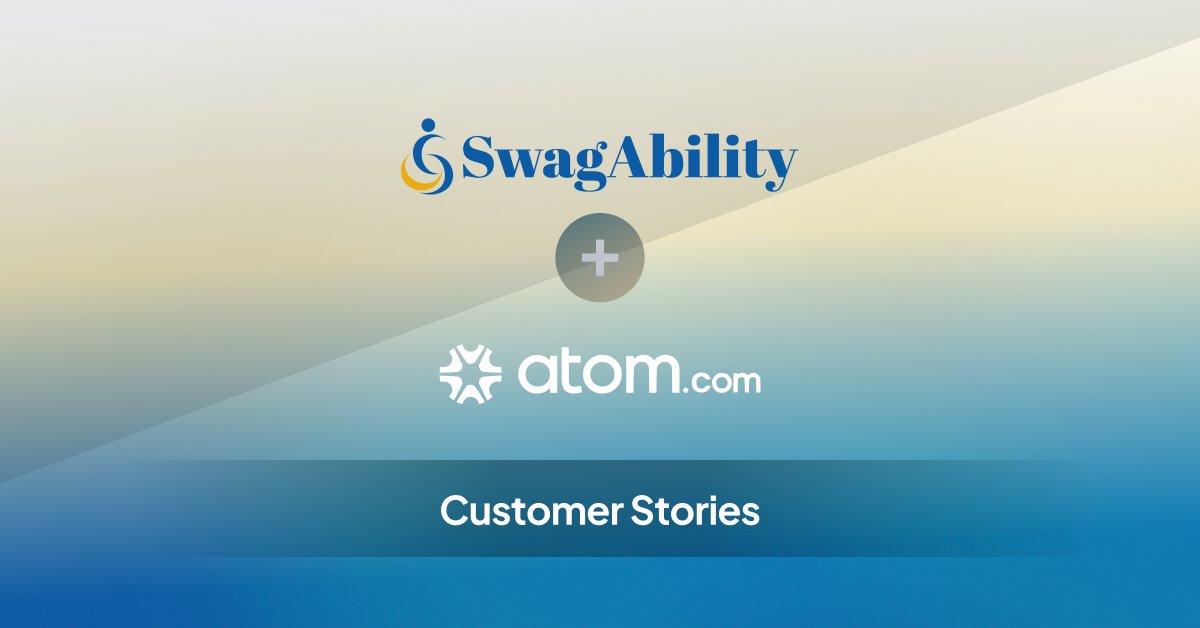 atomHQ's tweet card. “Getting the perfect website name was key to getting us launched in the right direction.” — Stephen Wagstaff, SwagAbility CEO