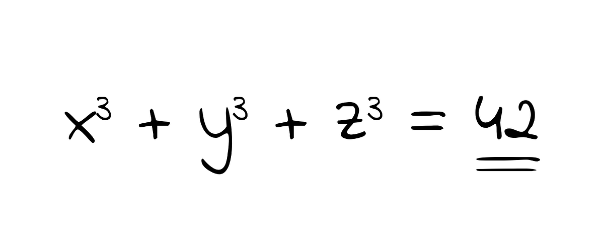 Cantor_Paradise's tweet card. A Diophantine equation is an algebraic equation with several unknowns and integer coefficients