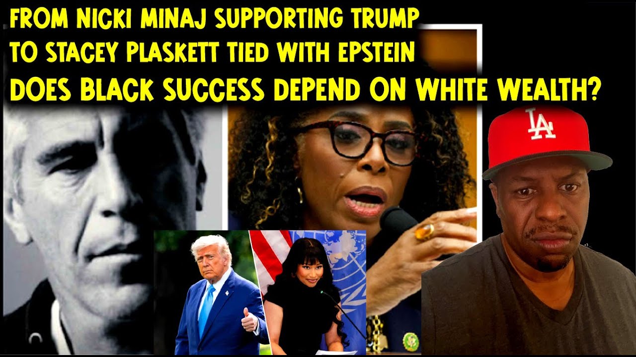 MJ_Adams30281's tweet card. Nicki Minaj supporting Trump to Stacey Plaskett & Epstein. Does Black...