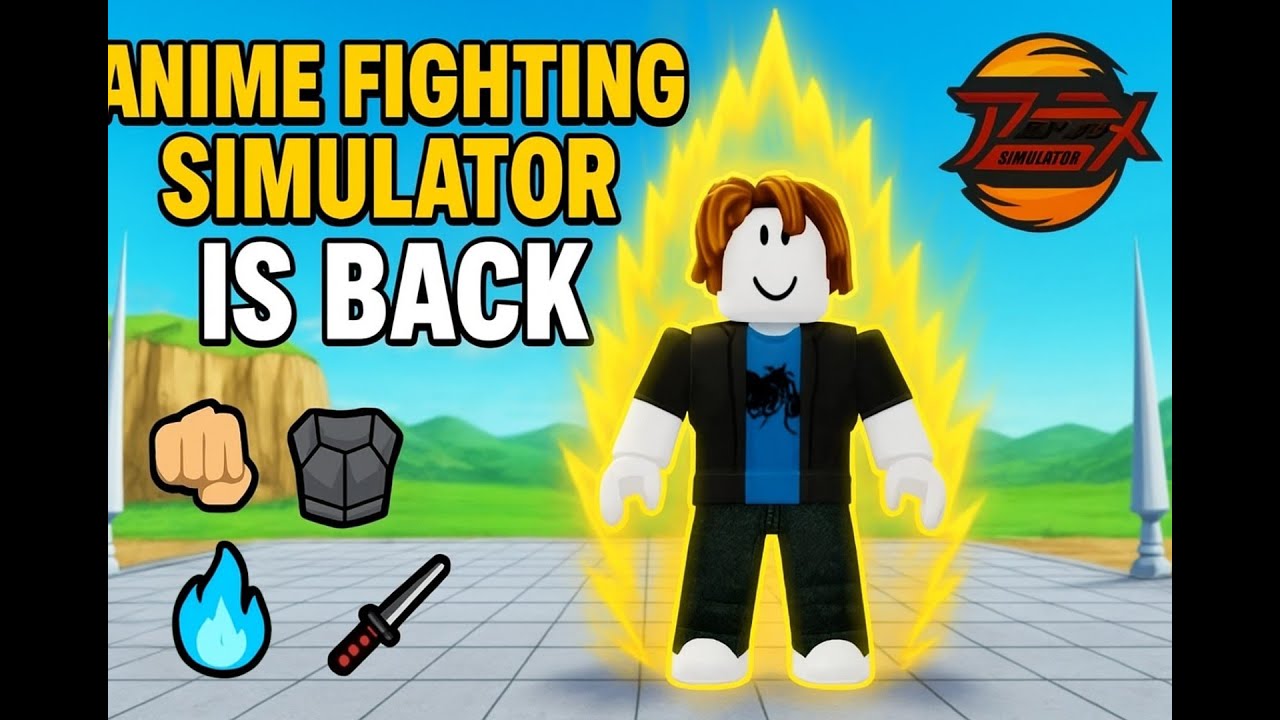 __davi__wz's tweet card. Anime Fighting Simulator está de volta!!!