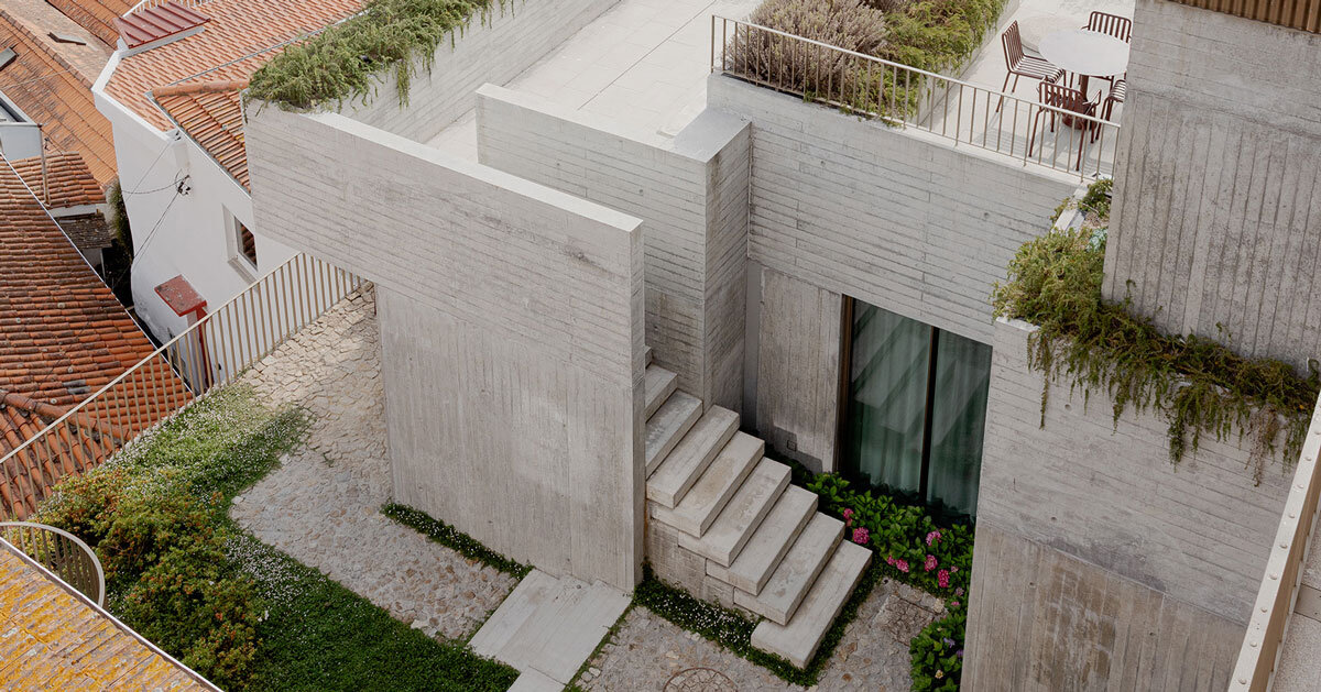 SeanWMoore's tweet card. A thoughtful dialogue between the past and present shapes this hillside home. #uniquehomes #moderndesign