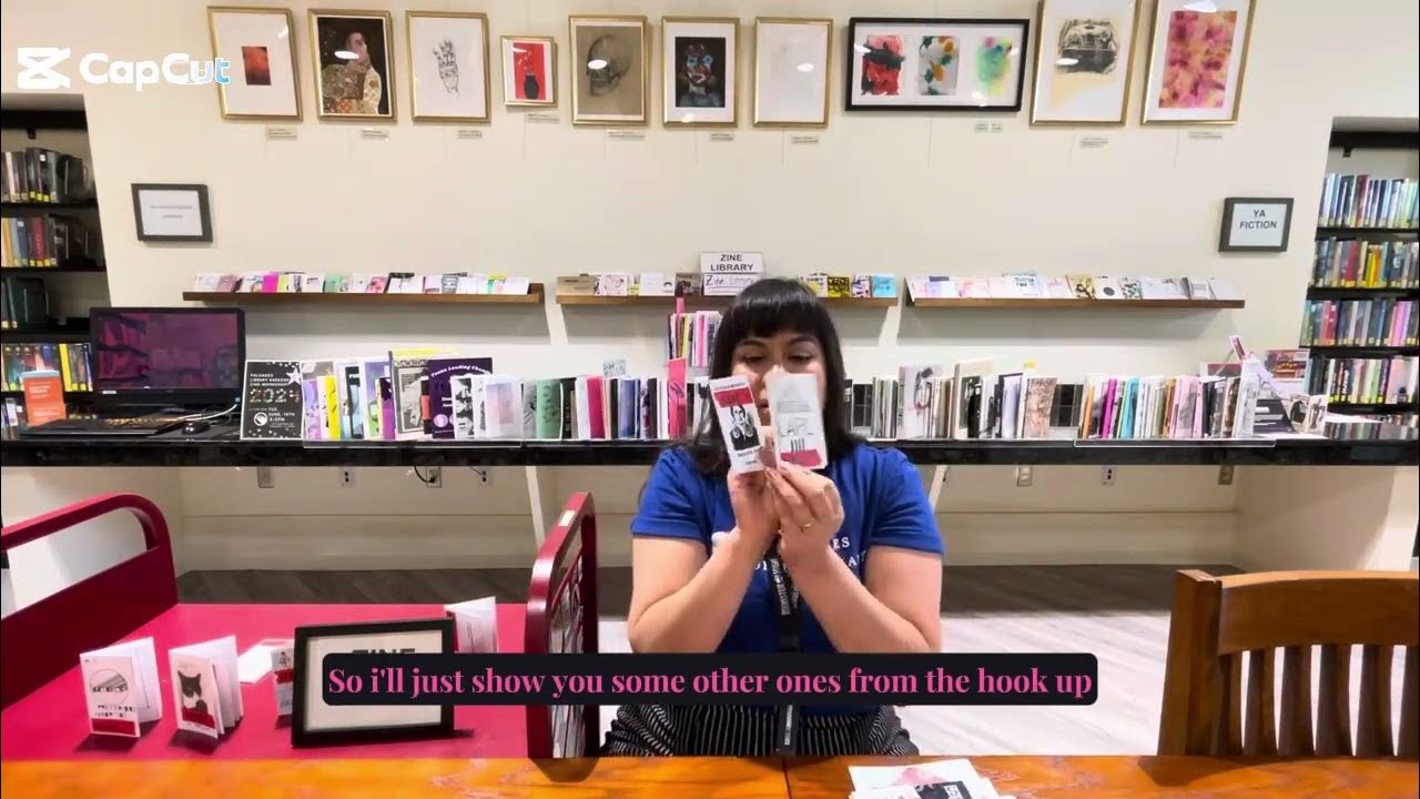 zinepavilion's tweet card. Zine Library Tour for Zine Pavilion 2024