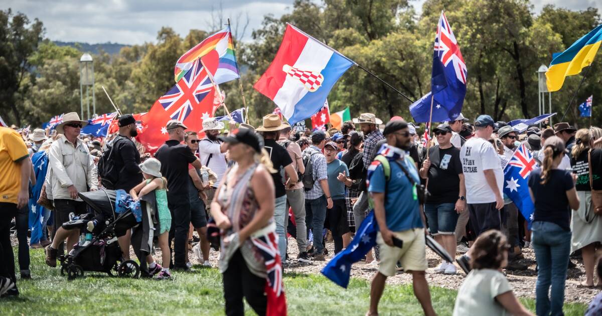 latingle's tweet card. As Canberra goes into a new week, anti-vaccine protesters demanding an end to COVID-19 mandates and the resignation...