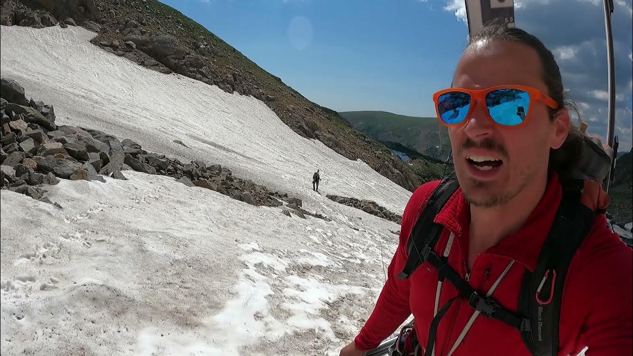 wirelessmatt's tweet card. Midsummer Snow Climb and Snowboard Mission on Skyscraper Peak