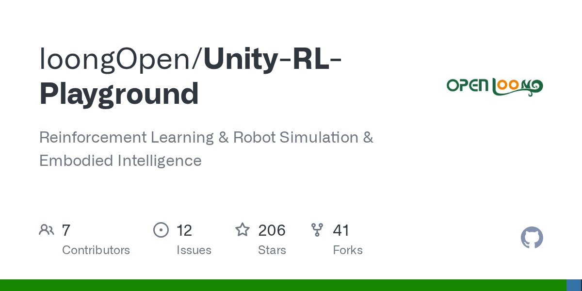aicapital_io's tweet card. Robot Simulation for Embodied Intelligence. Contribute to loongOpen/Unity-RL-Playground development by creating an account on GitHub.