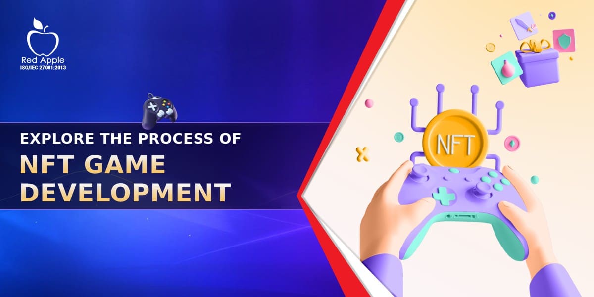 RedAppleTech's tweet card. Read about the NFT game development checklist, a complete essential step-by-step guidelines to create your a unique NFT games.