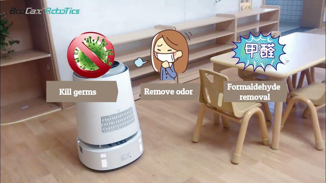 BoocaxRobotics's tweet card. Plasma Air sterilizer for Kindergarten|Human-Coexistence|Penguin