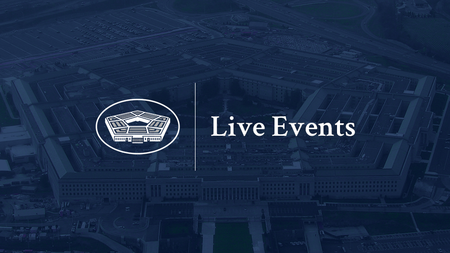 DeptofWar's tweet card. Live Events happening in the Department of War.