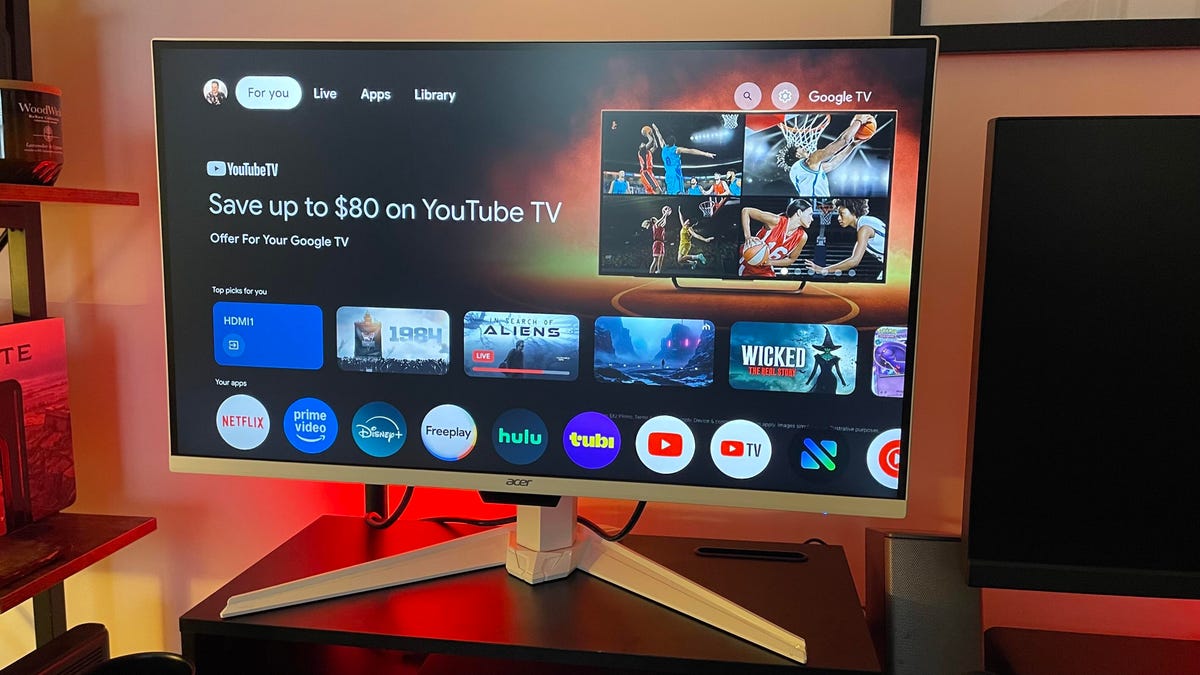 ZDNET's tweet card. Acer's 27-inch Nitro GA271U features a 180Hz refresh rate and QHD resolution, rivaling premium displays at a relatively affordable price.