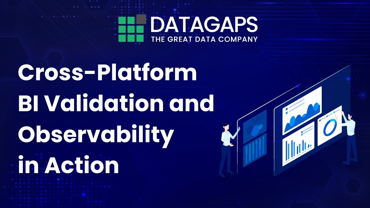 DatagapsTeam's tweet card. Cross-Platform BI Validation and Observability in Action