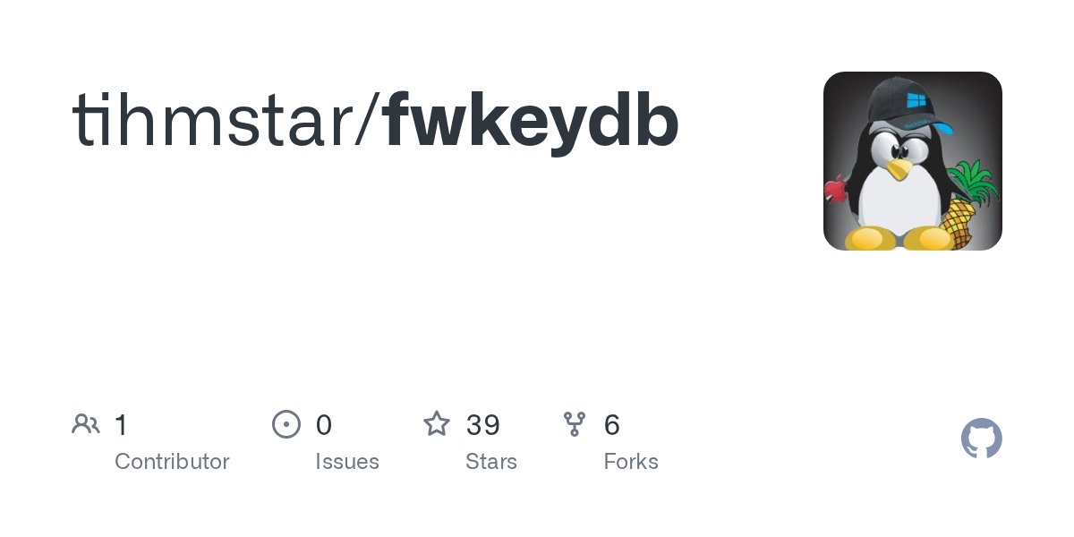tihmstar's tweet card. Contribute to tihmstar/fwkeydb development by creating an account on GitHub.