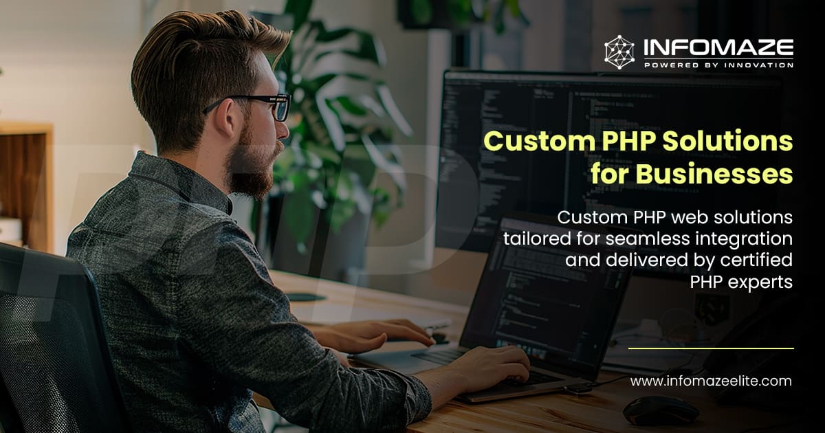Soft_developmen's tweet card. Get expert PHP web development tailored to your business needs. Hire Infomaze’s PHP developers today for fast, reliable project delivery. Contact us now!