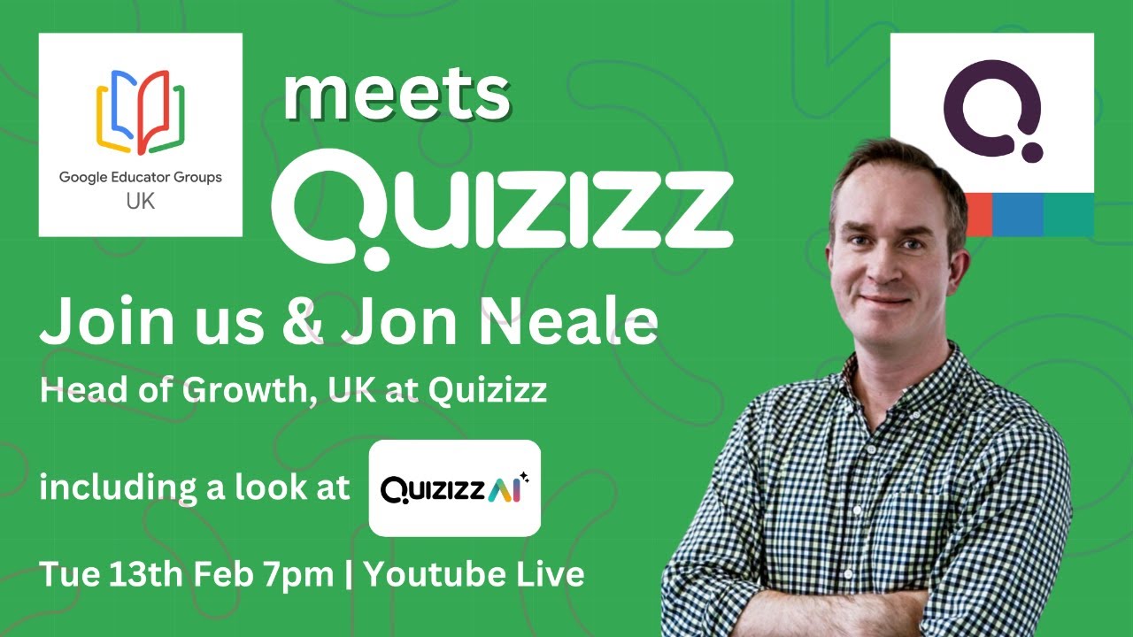 GEG_UK's tweet card. GE UK meets Quizizz