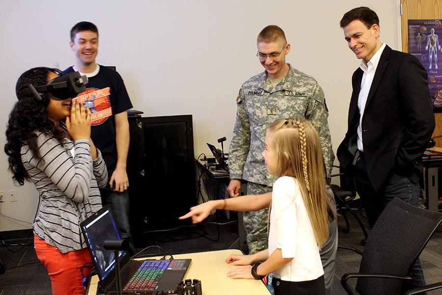 MCPSGameLab's tweet card. The children of servicemen and women get a crash course in prosthetics in new APL program at Walter Reed medical center
