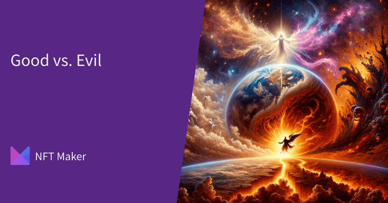 JasonBrown34468's tweet card. This collection of Good vs. Evil was inspired by the divine war of Good vs. Evil that is being fought over the human soul.