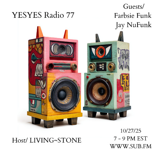 nufunk's tweet card. YESYES Radio 77 Featuring Farbie Funk & Jay NuFunk