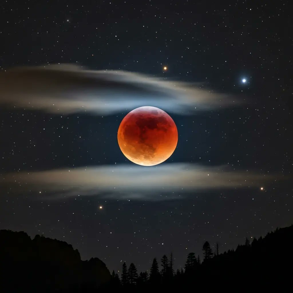 MoonPhase_Today's tweet card. Blood Moon Schedule 2025–2030: Dates, times (EST), durations & best viewing spots for total lunar eclipses. Plan your cosmic red moon nights!