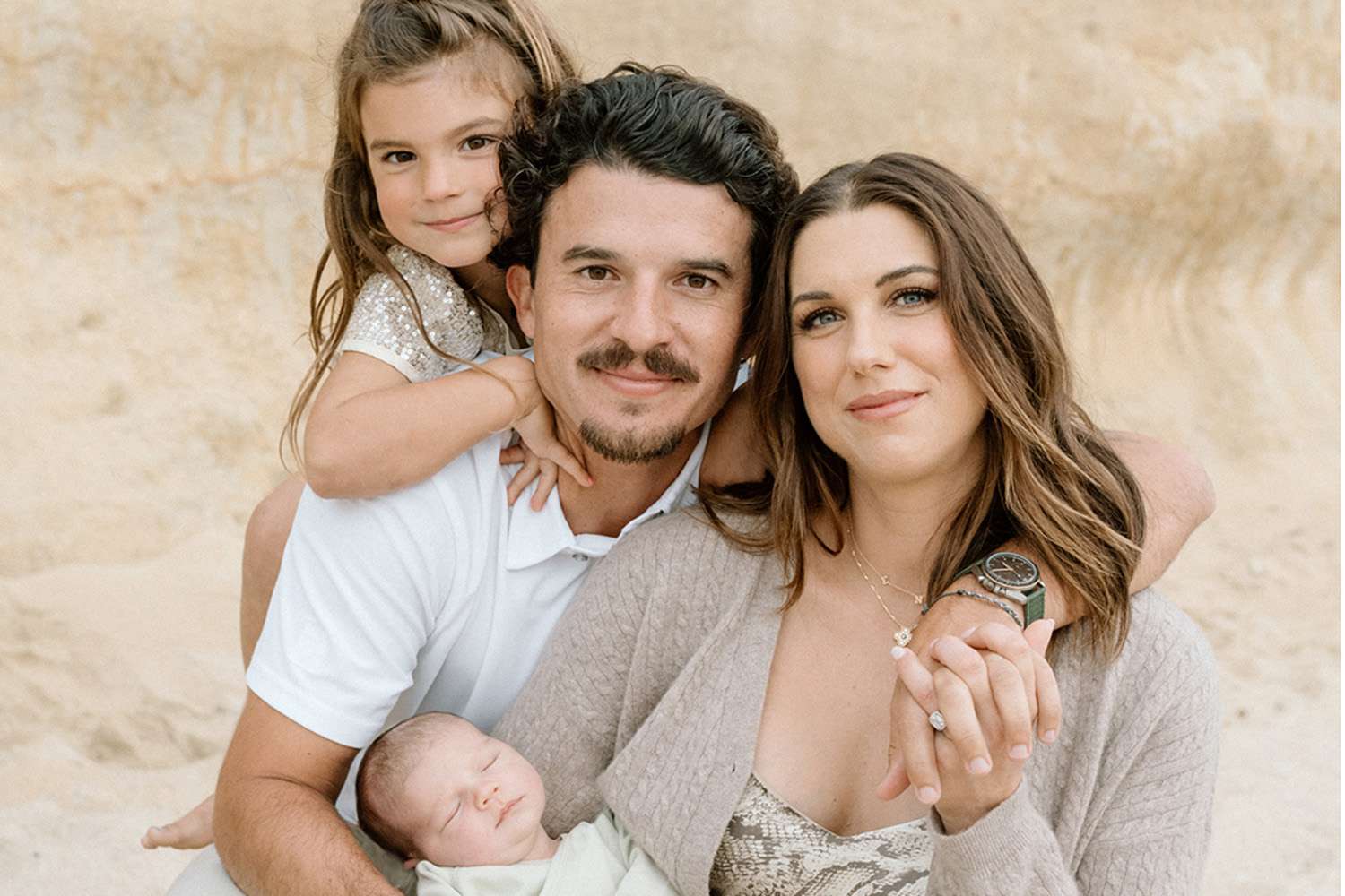 HelloMinted's tweet card. Alex Morgan says becoming a family of four has been a "whirlwind" as she shares the first photos of her baby son Enzo, whom she welcomed in March.