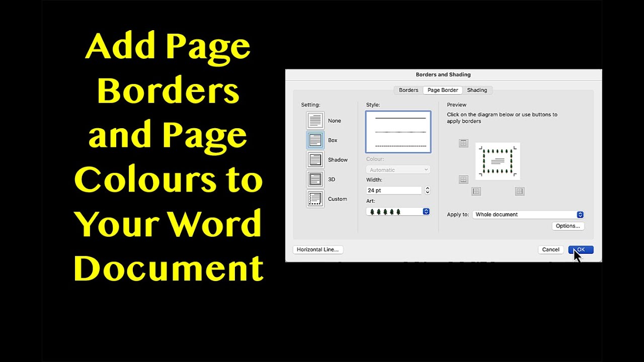 garyschwartz's tweet card. How to Add Page Borders and Page Colours to a Word Document #micros...