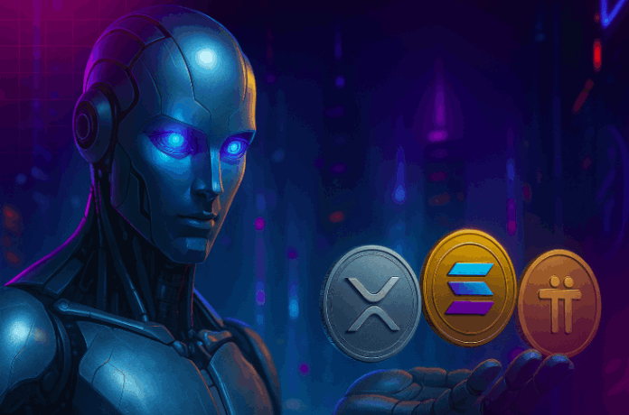 EminePilavci's tweet card. DeepSeek AI, 2025 sonunda XRP, Solana ve Pi Coin için güçlü yükseliş sinyalleri veriyor. Yapay zekâ modeli dikkat çeken tahminler paylaştı.