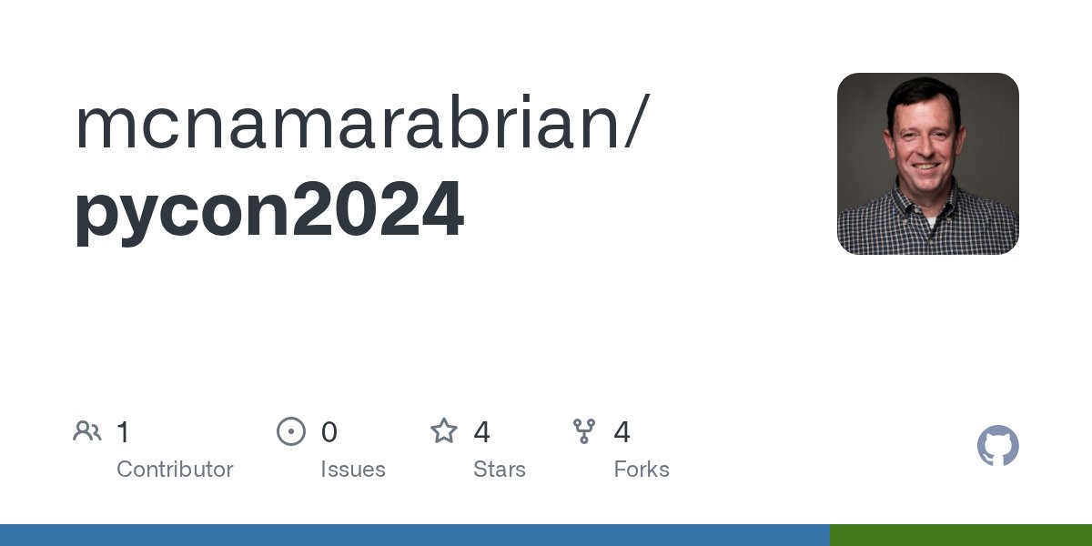 djfurman4tech's tweet card. Contribute to mcnamarabrian/pycon2024 development by creating an account on GitHub.