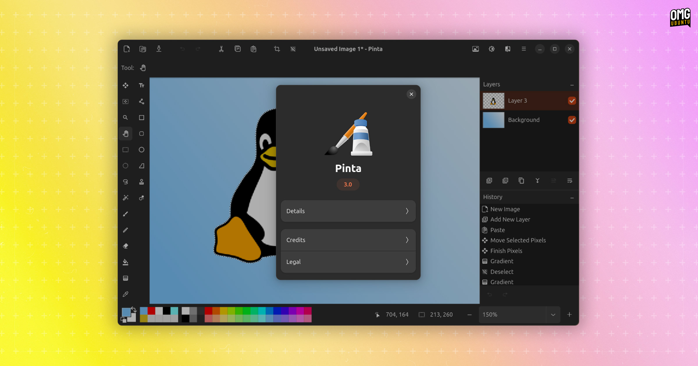 omgubuntu's tweet card. A new beta release of open source graphics editing app Pinta is available for testing. Pinta 3.0 (beta) gives fans of this cross-platform raster image