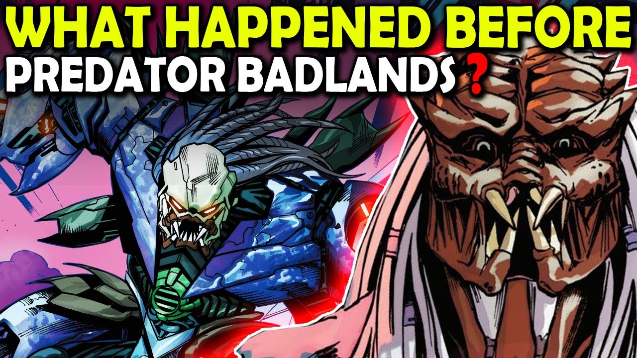 AcidGlowx's tweet card. What Happened Before Predator Badlands? Prequel Comic Book Story...