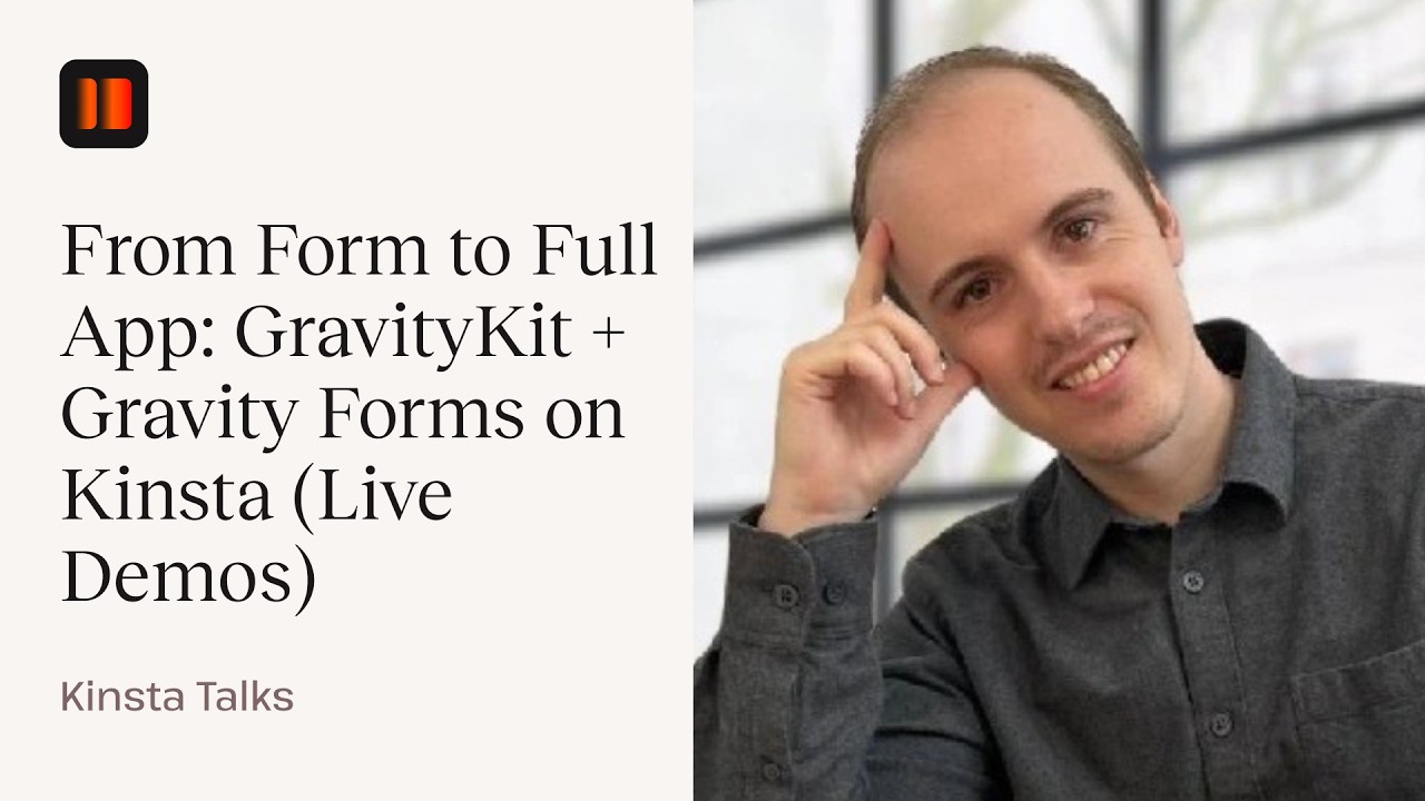 GravityView's tweet card. From Form to Full App: GravityKit + Gravity Forms on Kinsta (Live...