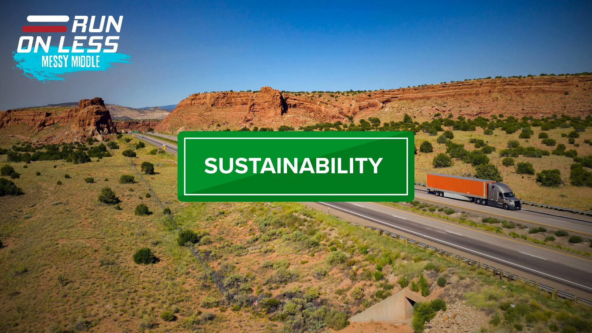 NACFE_Freight's tweet card. Stories from the Run: Sustainability