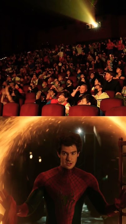 SavePopCulture's tweet card. Best Spiderman No way Home theater Reaction ! #holidayswithshorts...