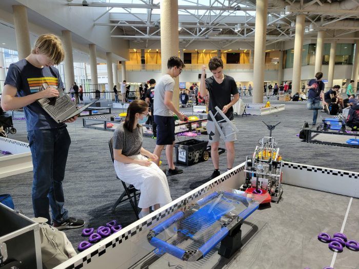 ABJRobotics's tweet card. ABJ Robotics lands semi-finals at VEX World Championship