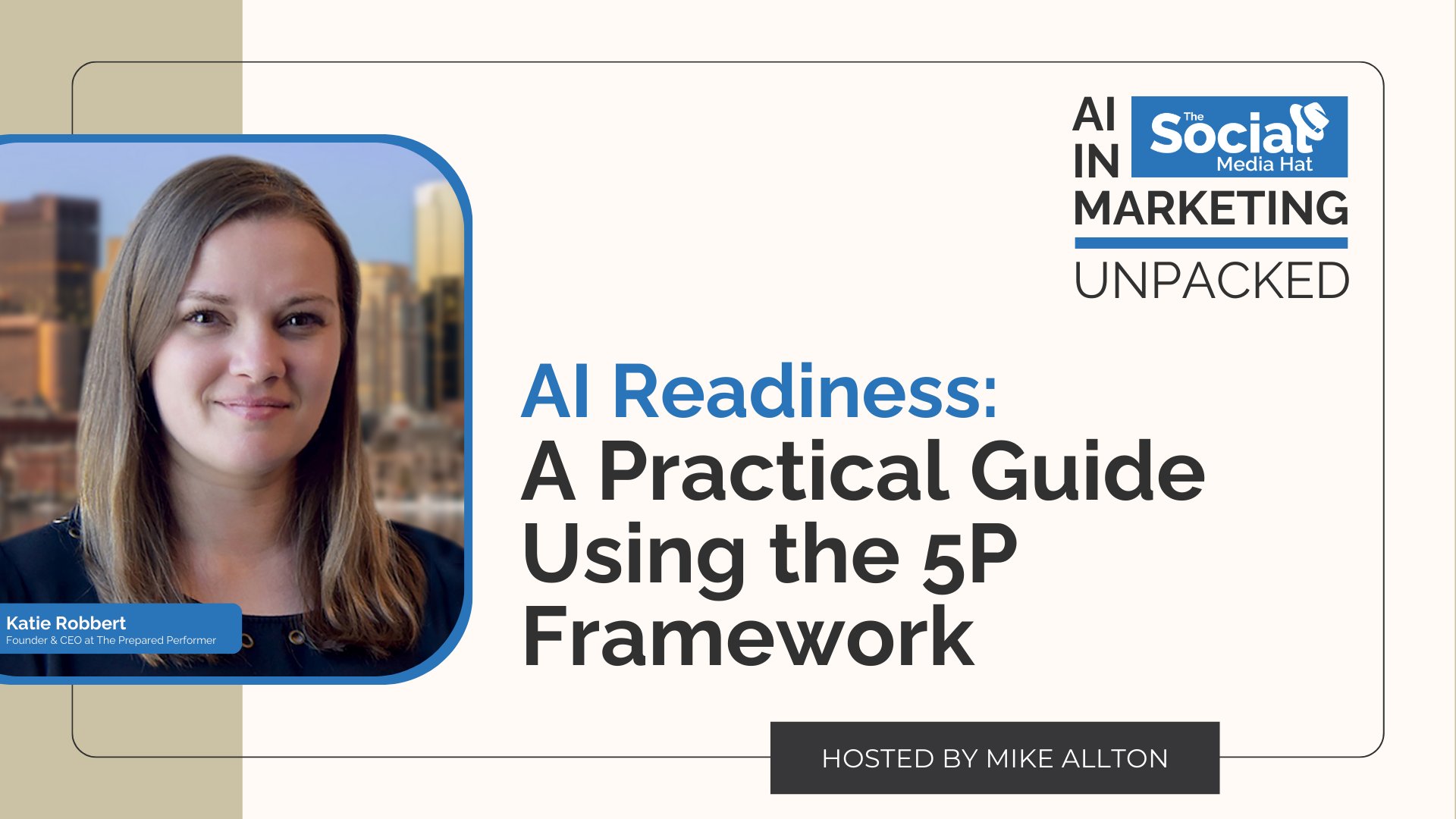 mike_allton's tweet card. In this episode of The AI Hat Podcast, one of the top AI readiness consultants in the world shares how to get started with AI.